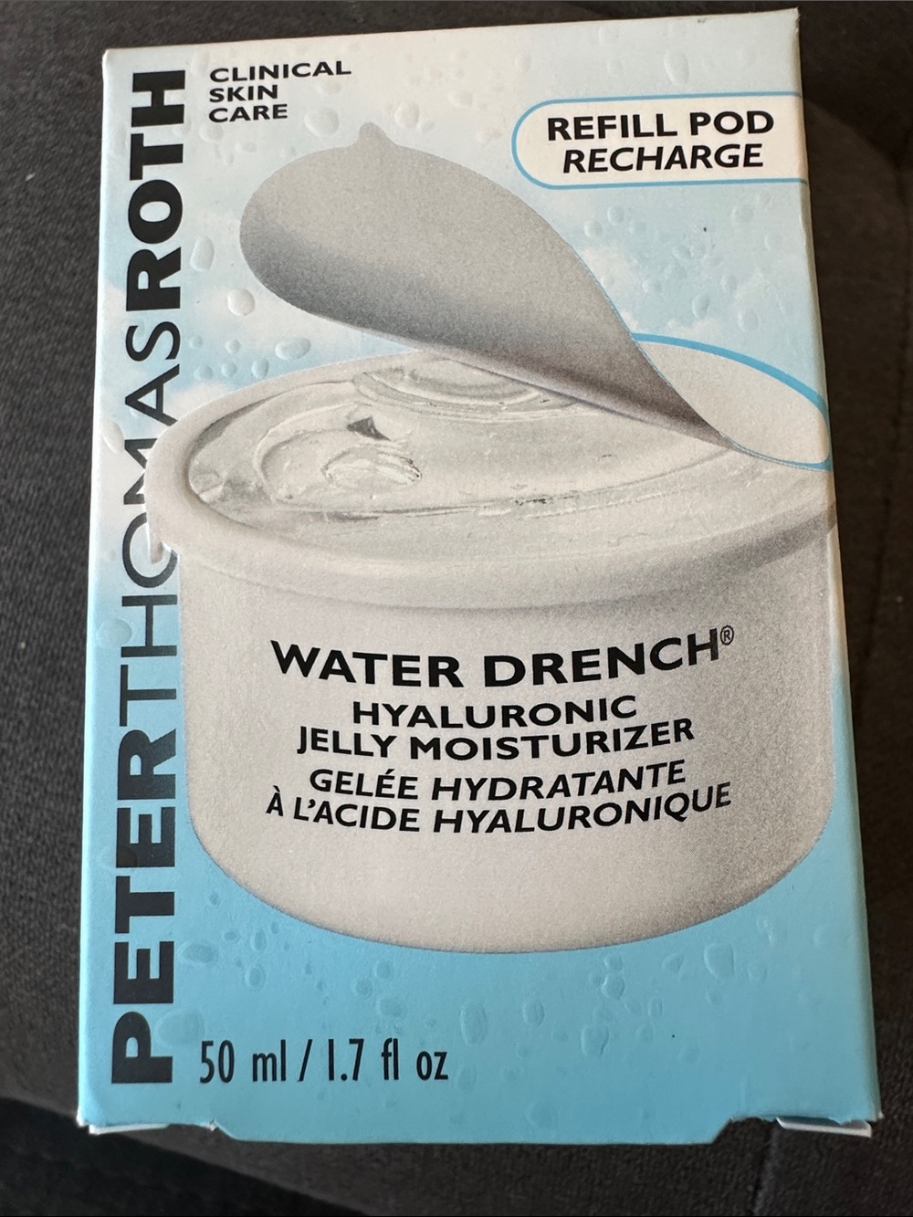 NIB Peter Thomas Roth Water Drench Hyaluronic Jelly Moisturizer - refill pod 50m